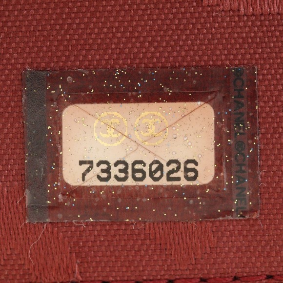 CHANEL Chain Bag Tote Coco Mark Red Shoulder Handbag - Picture 12 of 13